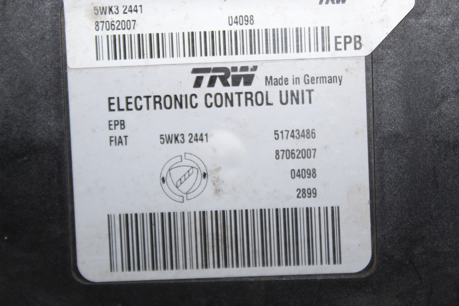 ECU Brake Parking Brake for lancia Thesis Original 51743486 TRW eBay