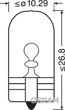 OSRAM 2845 Glühlampe, Leseleuchte für ,ASTRA,DAF,IRISBUS,IVECO,MAN,MERCEDES-BENZ