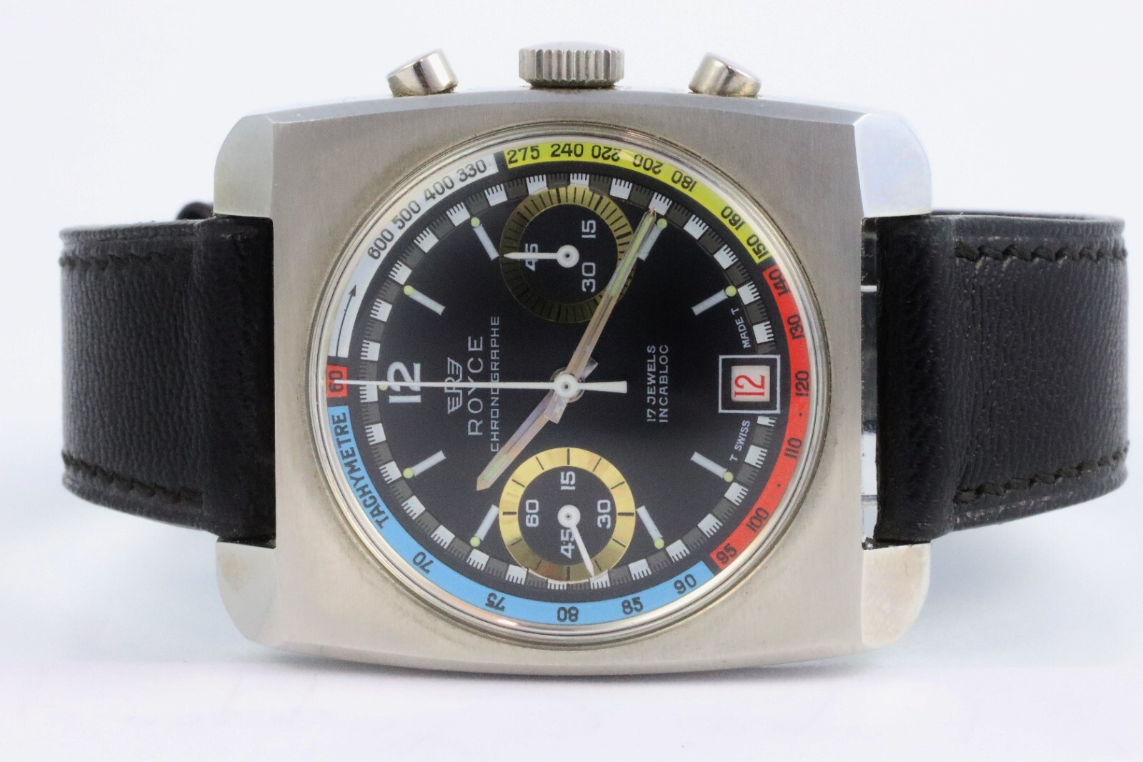 Bild 2 - Vintage Royce Chronograph Rainbow Handaufzug 7734 70er Jahre Dif22564 AVS18061 X