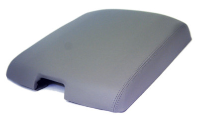 Gray Center Console Lid Armrest Cover Synthetic Leather For 09-16 Dodge Ram