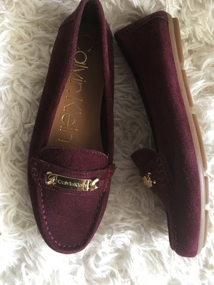 calvin klein lunasi suede