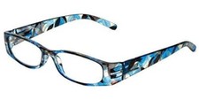 Calabria 759 Designer Reading Glasses Match Case Multi Blue Crystal Mosaic 2