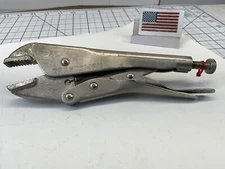 Craftsman 9-45342, 7-1/4in. Straight Jaw Locking Clamping Pliers, USA Made   RED