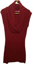Derek Heart Red Sleeveless Sweater Dress Size L