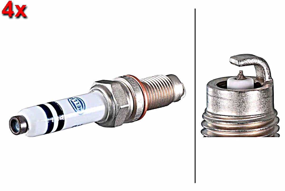 HELLA 4x Spark Plug For AUDI A1 SEAT Alhambra SKODA Citigo VW 11-23 04E905601