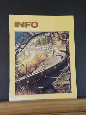 INFO Union Pacific Railroad 1979 Dezember Mitarbeiter UP Gebäude und Gebäude