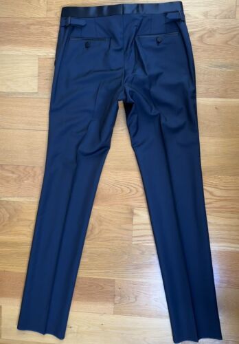 LANVIN Tuxedo Navy Blue EU 46 US36 Suit Dinner Jacket Pants FormalWear $3650 - Picture 10 of 13