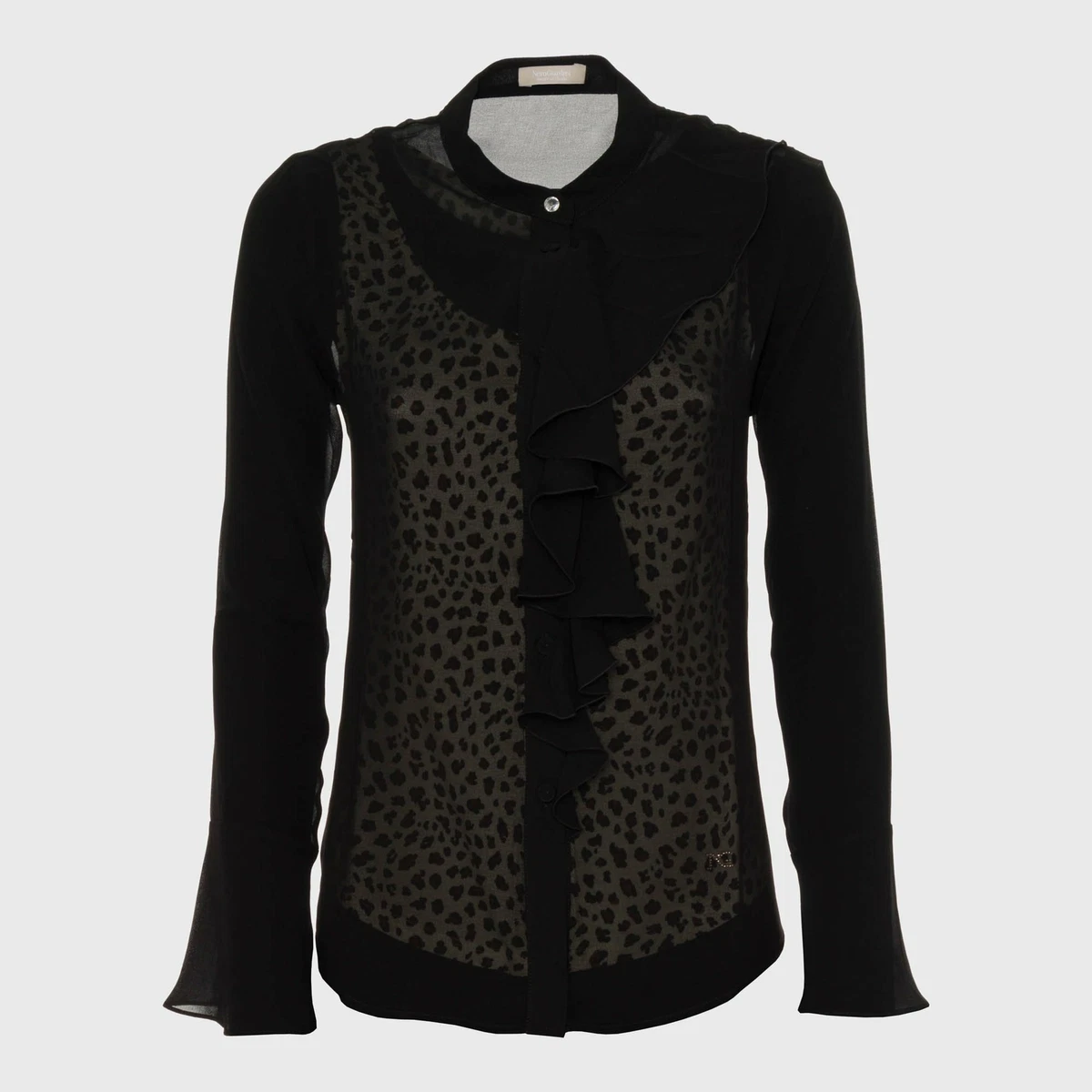 CAMICIA MAGLIA BLUSA DONNA NERO GIARDINI A963130D 100 ORIGINALE AI