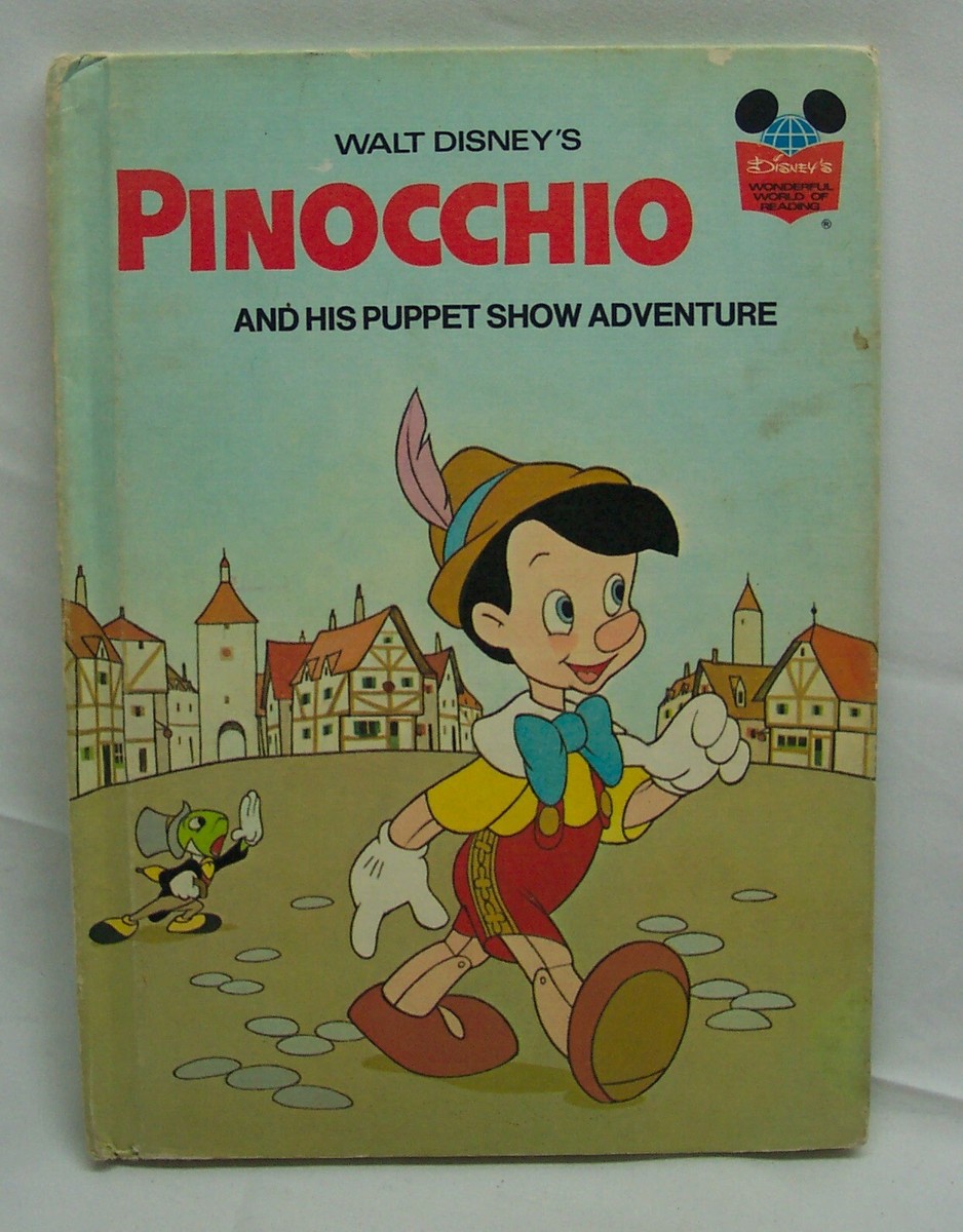VINTAGE Walt Disney Wonderful World Of Reading PINOCCHIO BOOK 1973