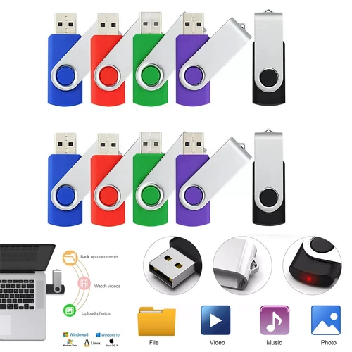 Wholesale Lot Bulk 5/10/20/100 Pack Usb Flash Drive Memory Stick Thumb Pen Drive
