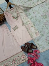 Indian Bollywood Anarkali Gown Salwar Kameez Designer Pakistani Dress Suit Party