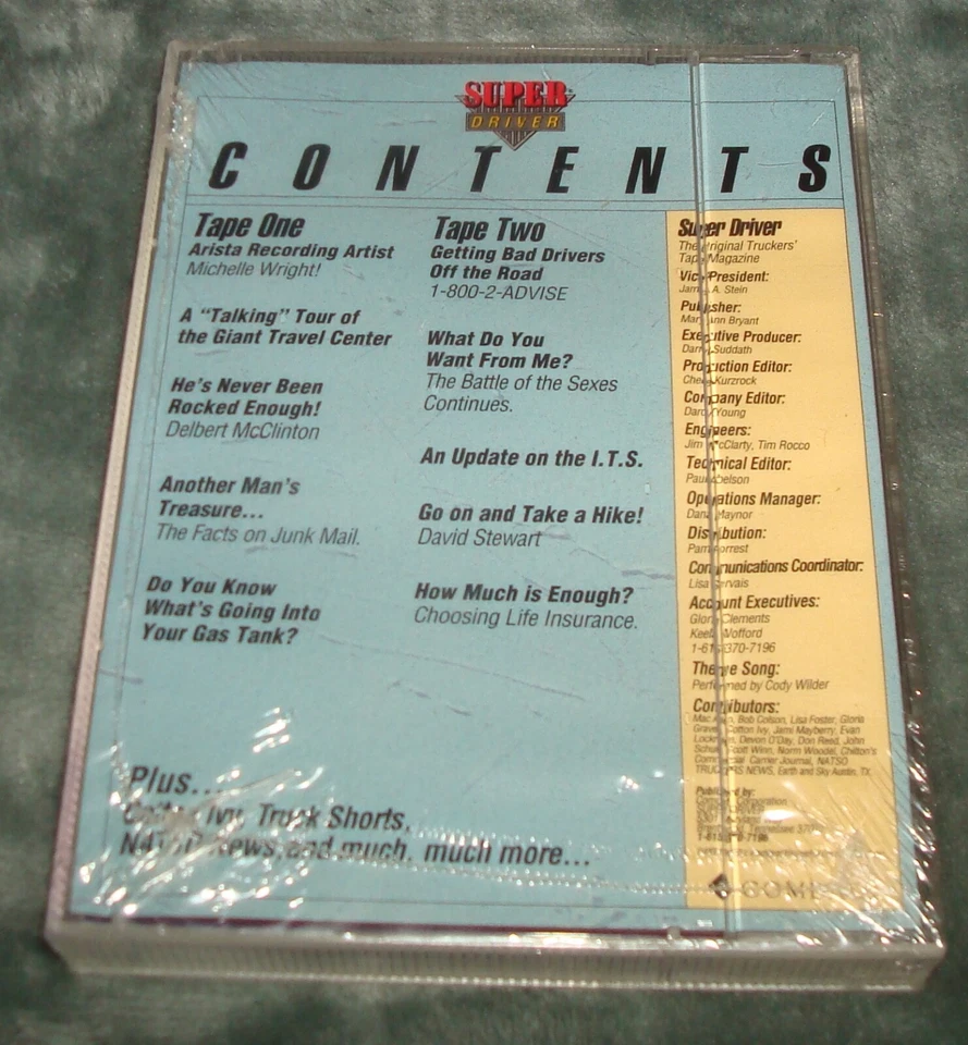 MICHELE WRIGHT SUPER DRIVER ORIGINAL TRUCKERS CASSETTE TAPE MAGAZINE OCT 1994 - Image 2 of 4