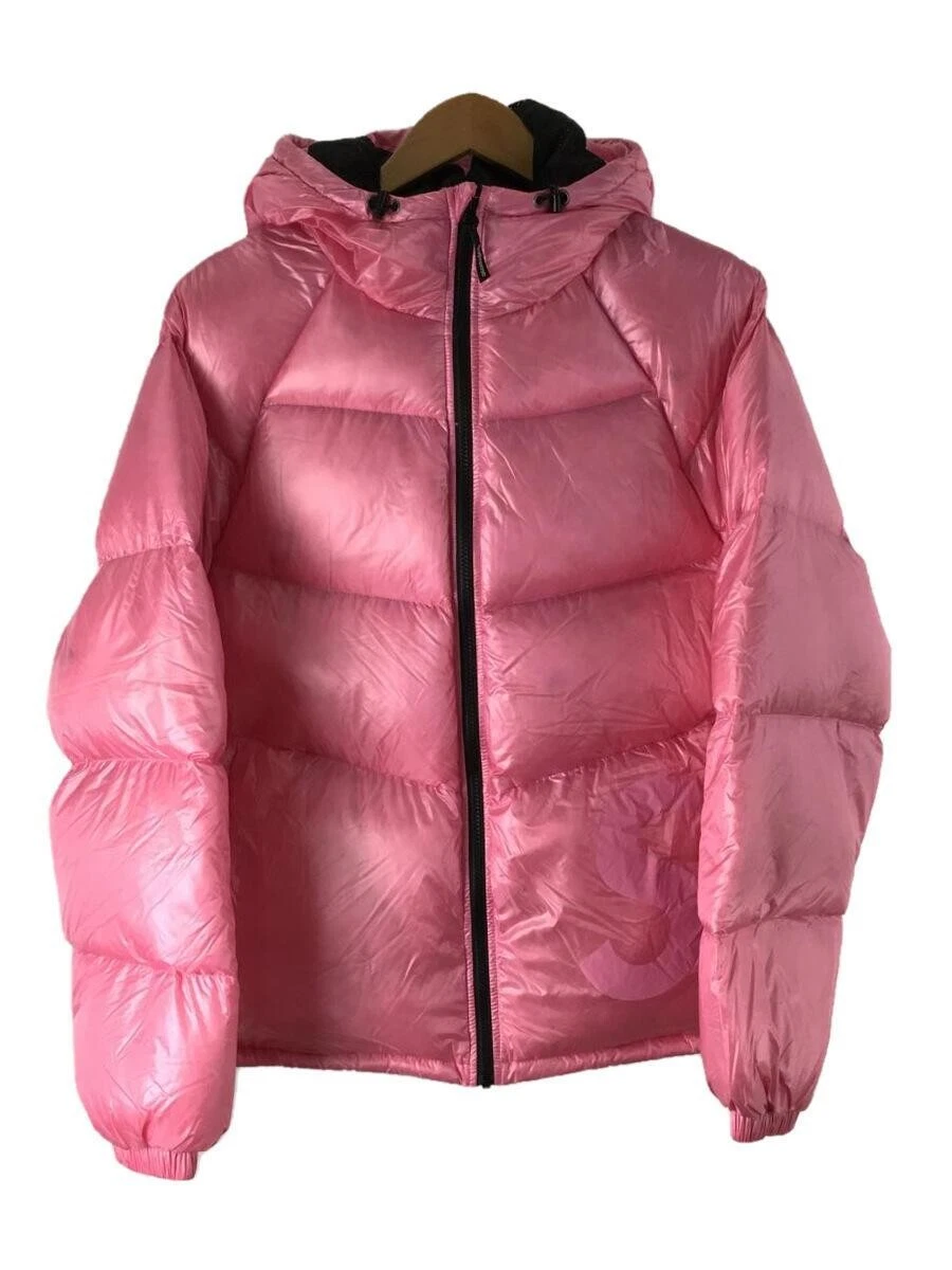 Supreme Hooded Down Jacket PNK Pink Menswear Outerwear Size M USED