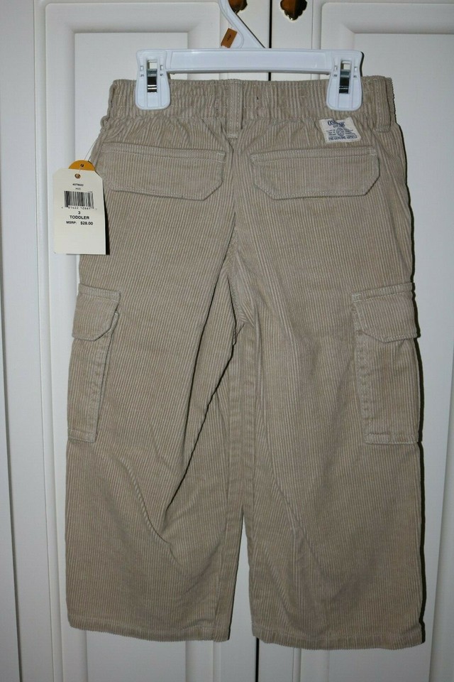 Toddler Boy Motorcycle Biker Jacket with Matching Tan Corduroy Pants