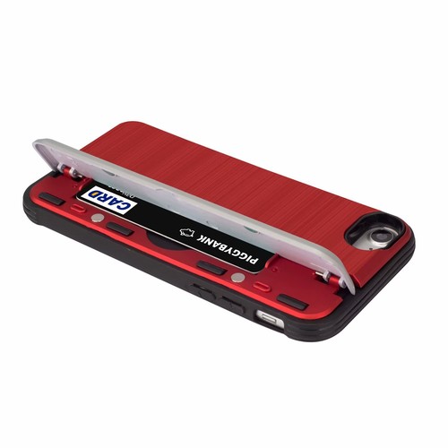 Funda protectora híbrida a prueba de golpes con ranura para tarjetas con soporte para tarjetas para iPhone 6s 7/8 7Plus - Imagen 58 de 58