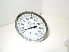 Chem Oil Thermometer Every Angle 5" Face 4" Stem 50 - 550° F Heavy Duty <941K5