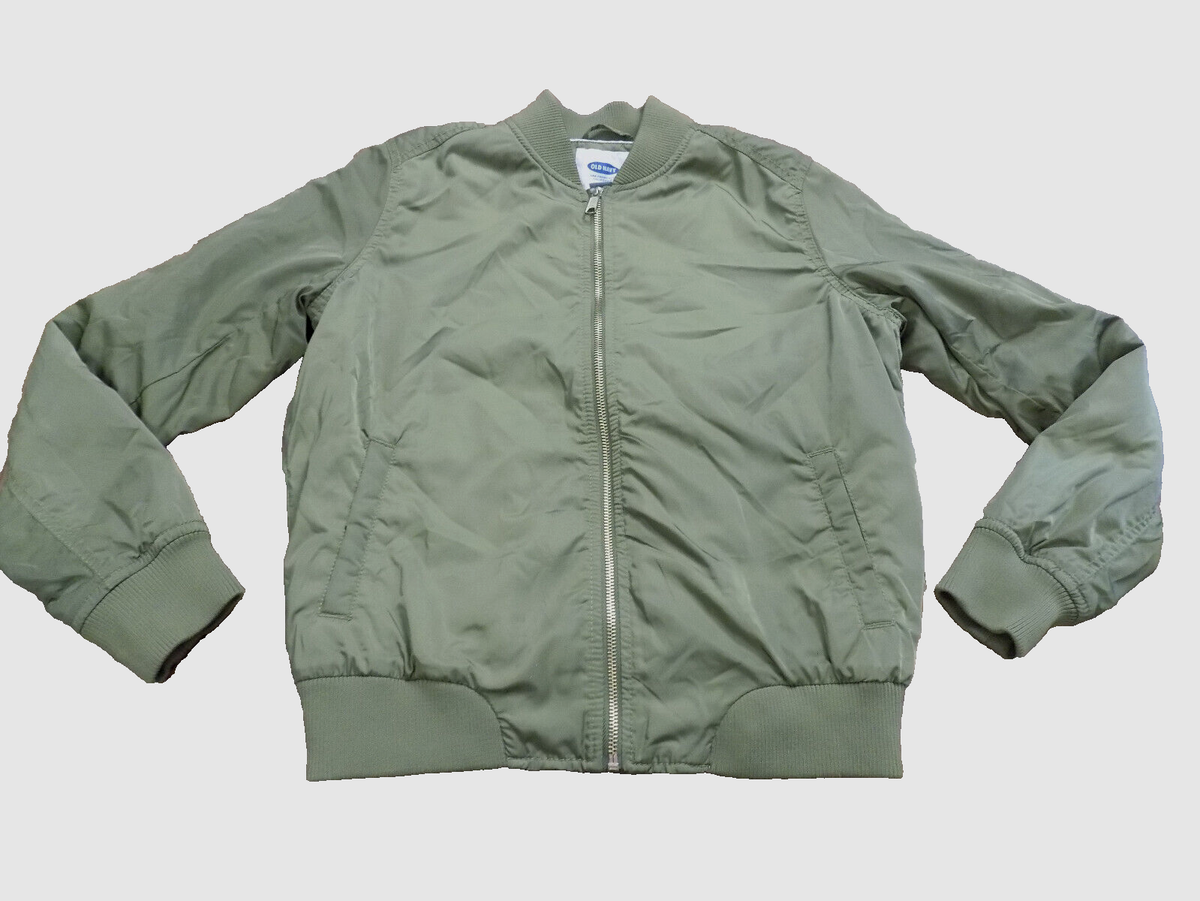 ジャケット Satin Bomber Jacket GAP Olive Green Silky Satin Core EUC Bomber Jacket Full Zip