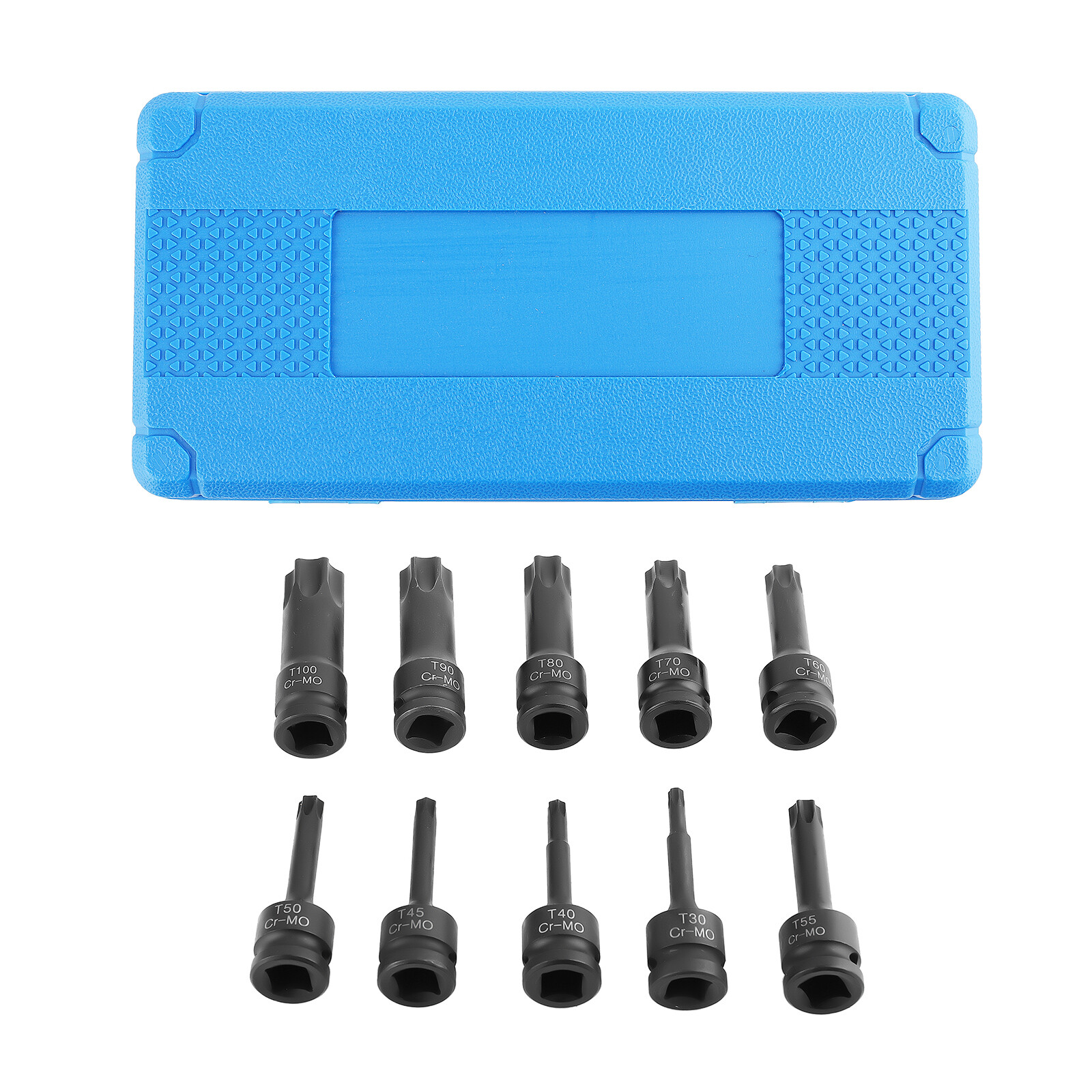 10X 1/2 Inch Extra Long 3-Inch Star Drive Impact Socket Bits