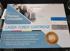Lexmark Premium Compatible Láser Toner Cartridge  For Lexmark C792 Cyan  NEW 
