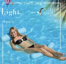 Inflatable Swimming Float Water Floating Pool Hammock Beach Lounge