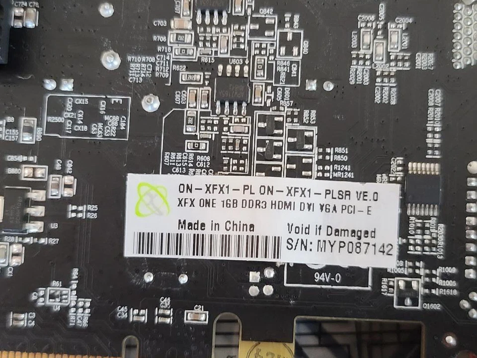 XFX ONE 1GB DDR3 HDMI DVI VGA PCI-E Graphics Card +ROCKETFISH COOLOING FAN - Image 3 of 3