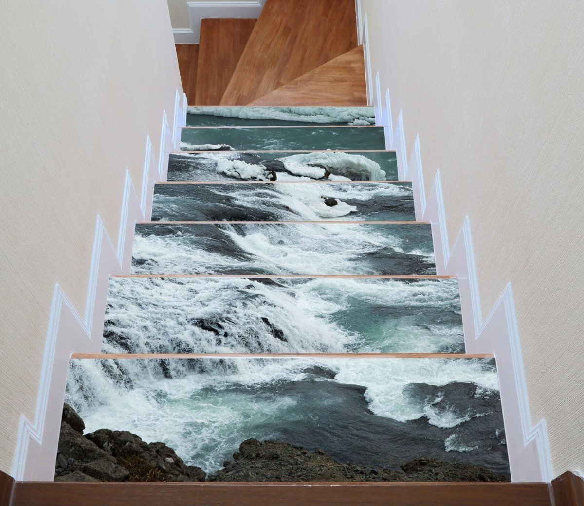 Décalcomanie Murale 3D Pour Contremarches D'escalier – Motif I089 – Vinyle Erin