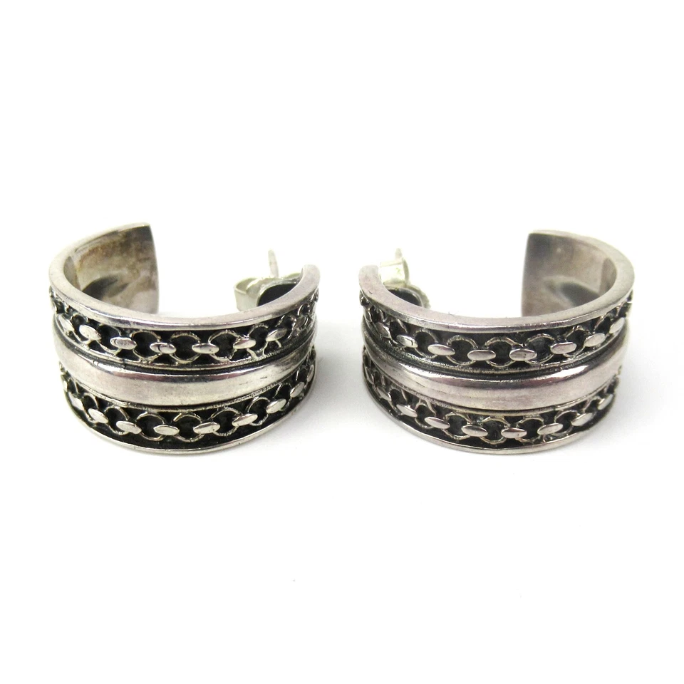 PANDORA Ohrringe Creolen 925er Sterling Silber Ohrstecker Denmark ALE Silver - Bild 2 von 4