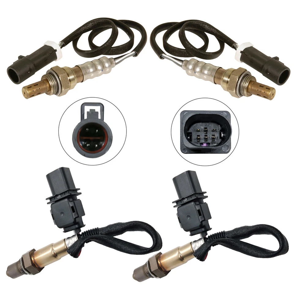 Sensor de oxígeno aguas arriba + aguas abajo 4 piezas para Ford F-250 F-350 Super Duty 2011-2012 Foto 2 de 4