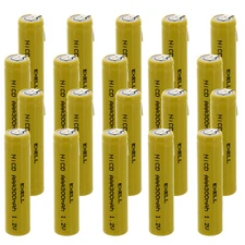 Exell AAA 1.2V 300mAh NiCD Rechargeable Battery with Tabs
