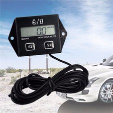 LCD Display Tachometer Gauge Engine Tach Hour Meter Digital Engine RPM Meter KF