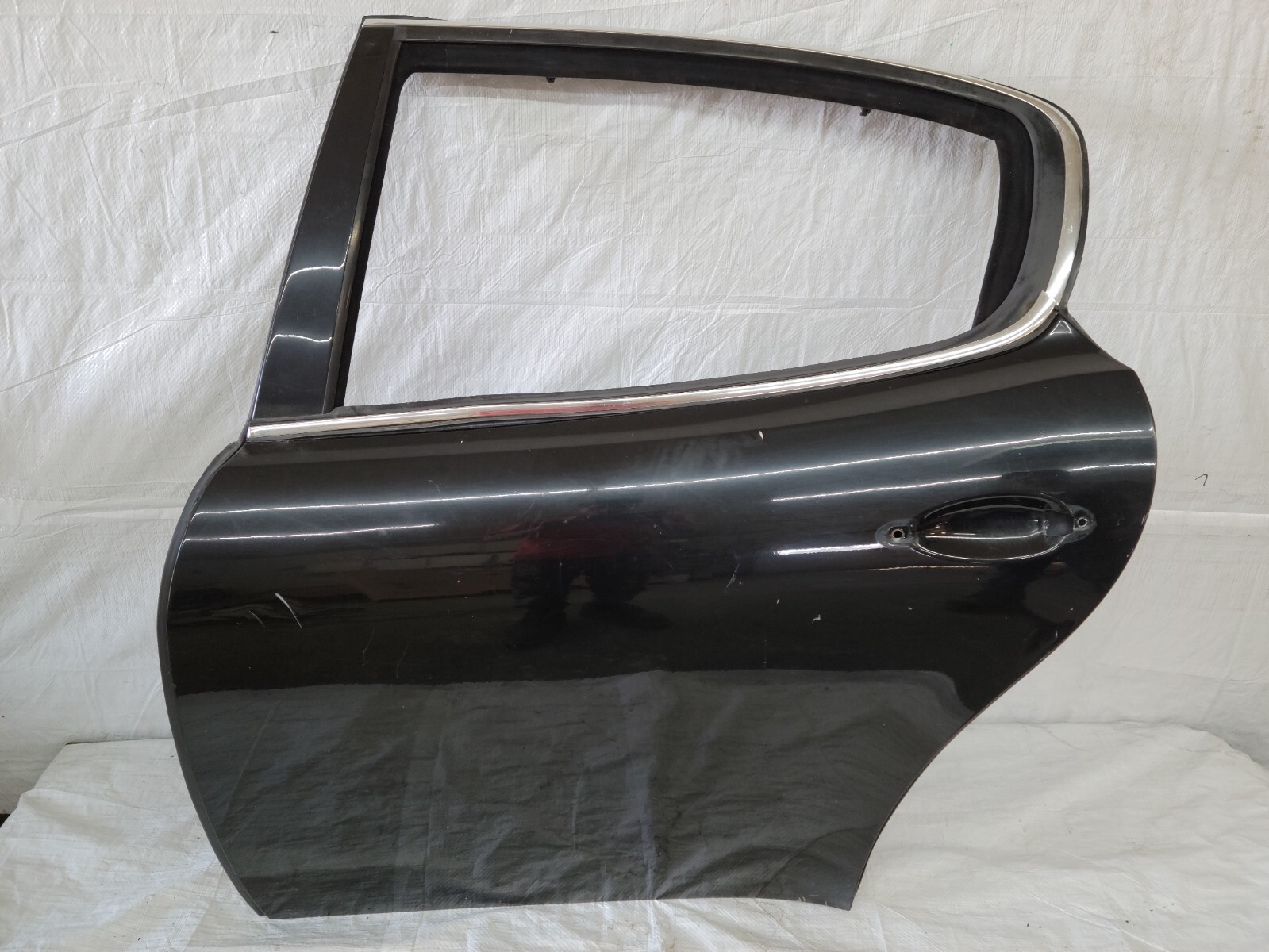 2005-2008 Maserati Quattroporte Rear Left Door Shell Panel Black OEM DE2209144