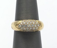 Bulgari 18K Yellow Gold Designer BVLGARI Diamond Ring Size 4.50 Black Friday 