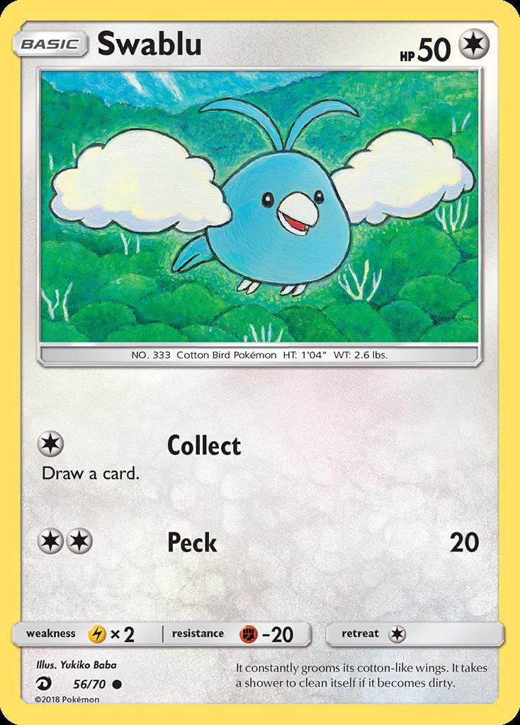 Pokemon Swablu (56/80) Dragon Majesty LP