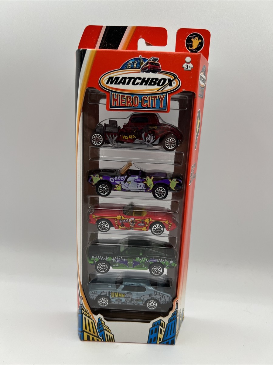 2003 Matchbox Hero City Coffret Mattel Wheels Diecast Cars 5 Pack