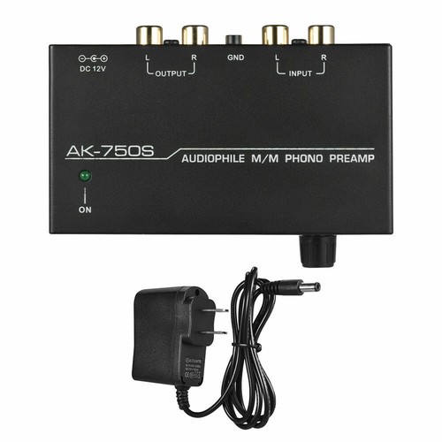 AK-750S Audiophile M/M Phono Preamp Preamplifier Amplifier US Plug Adapter - Picture 4 of 6
