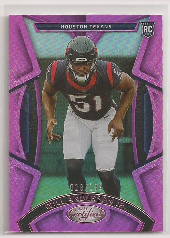 2023 Panini Certified #148 Will Anderson Jr. Rookie Pink Mirror /199 Texans RC