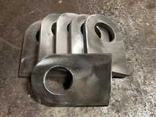 (6) Weld On Tabs, Pad Eyes, Shackle Mounts, 1/4" Thick, 2" x 3", 1" Dia Hole. 