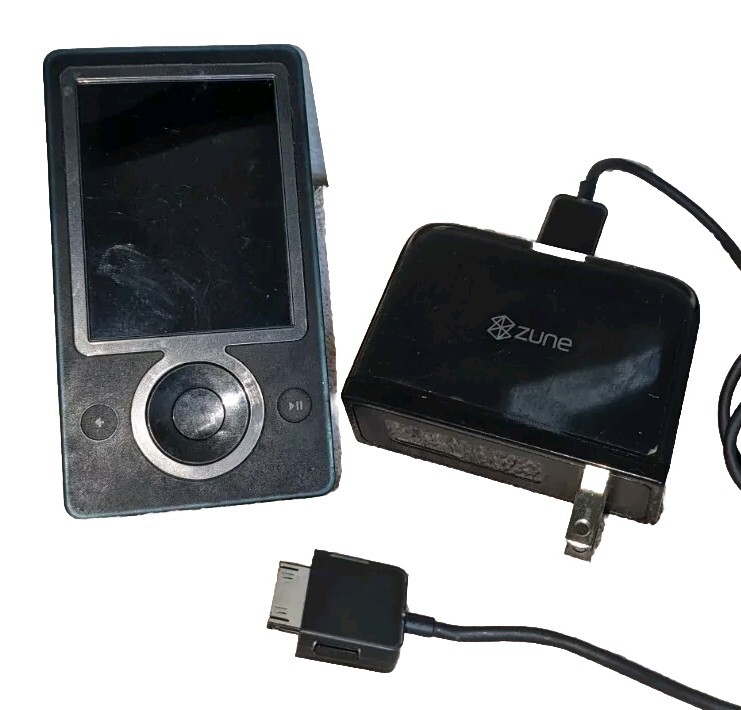 Microsoft Zune Model 1089 Digital Media Player MP3 Black, Bundle Cord