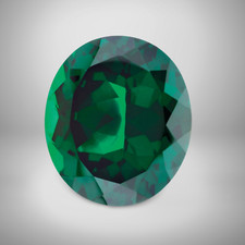 Emerald Oval Cut Gemstone 2.2 Cts - 10x8 mm VVS Precious Jewelry Gem