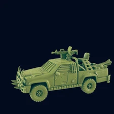 Wasteland Technical Pickup Truck - Beyond the Badlands - EC3D - Wasteland Terrai