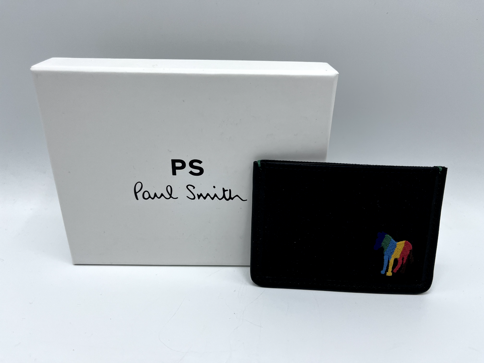 PS Paul Smith Zebra Stripe Navy Credit Card holder wallet