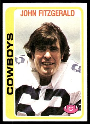 John Fitzgerald 1978 Topps #182 Cowboys NFL READ FREE SHIPPING AutographDen