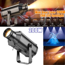 200W COB LED PinSpot Light DMX Stage  Audience Blinder Spotlight Warm+Cool White