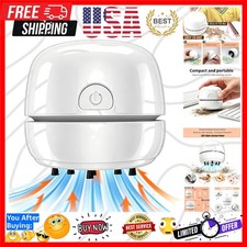 Desktop Vacuum Cleaner USB Recharging, Portable Mini Vacuum Cleaner for Clean...