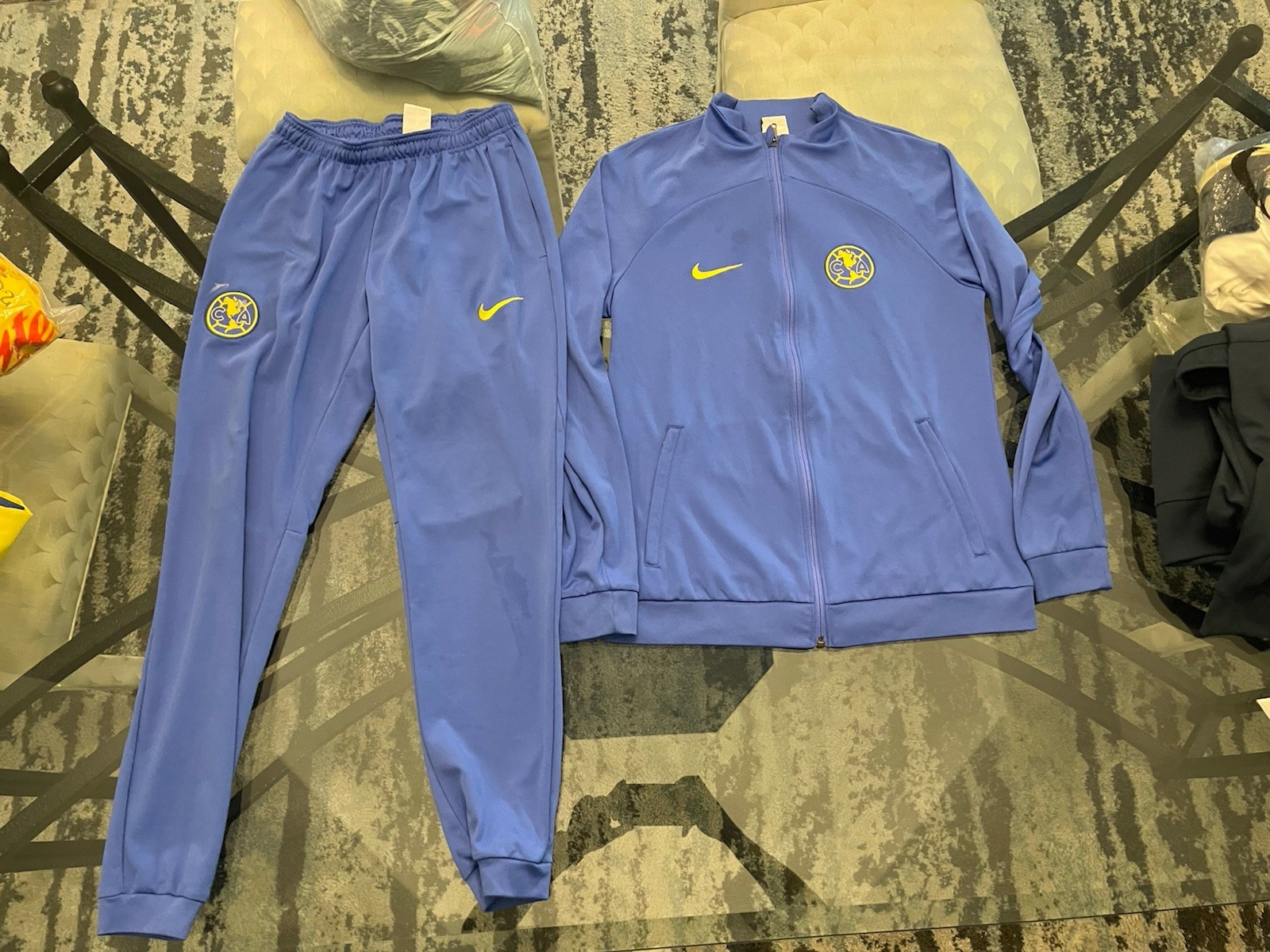 Club America Mexico Futbol Soccer Nike S Size Training Travel  Warm Up Set