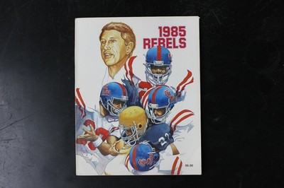 1985 Ole Miss Rebels Football Program Magazine College SEC