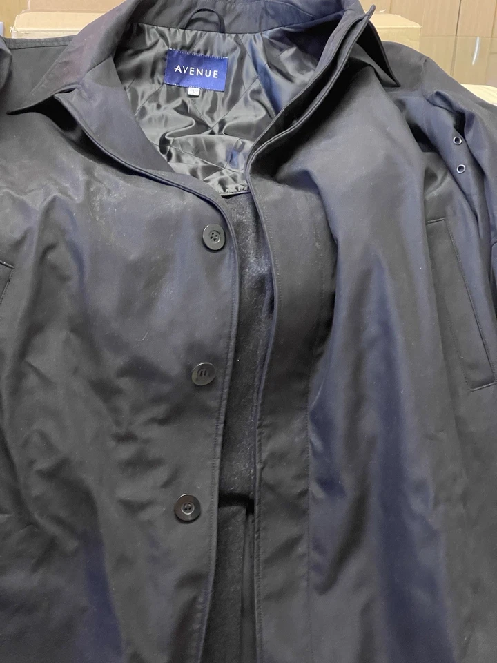 AVENUE-Casaco de ervilha de inverno forrado térmico-MASCULINO - Tamanho-Reino Unido-(48”-GRANDE)-EUR-58”-EU.S-48” - Imagem 2 de 4