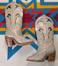 Vintage Miss Capezio Boots Bald Eagle Cowboy Cowgirl Made In USA Womens Size 5.5