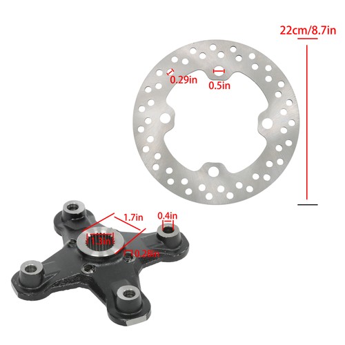 Buje de rueda delantera/trasera y rotor de freno para Can-Am Outlander Renegade 800 850 12-21 - Imagen 3 de 16
