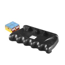 5 Holes Cue Holder Weighted Pool Cue Holder with 5 PCS Chalks Sticks